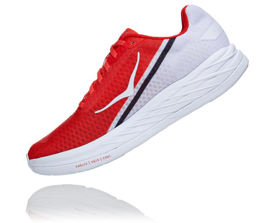 Tenis Hoka One One Hombre Rojos/Blancos - Rocket X - GBTA72564